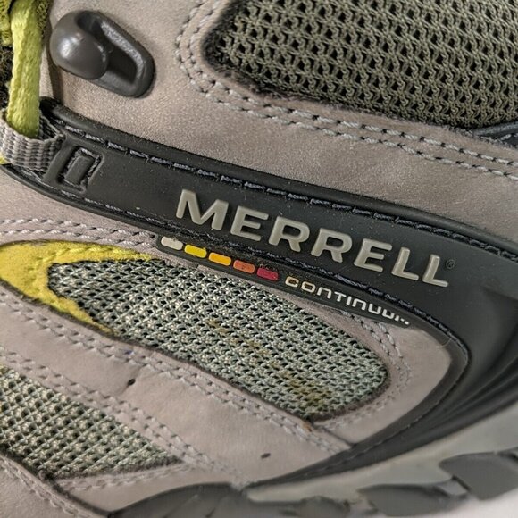 Merrell Passage Ventilator Mid Grey/Sage Green Hiking Boots Women's 7.5 J83652 - Picture 3 of 14